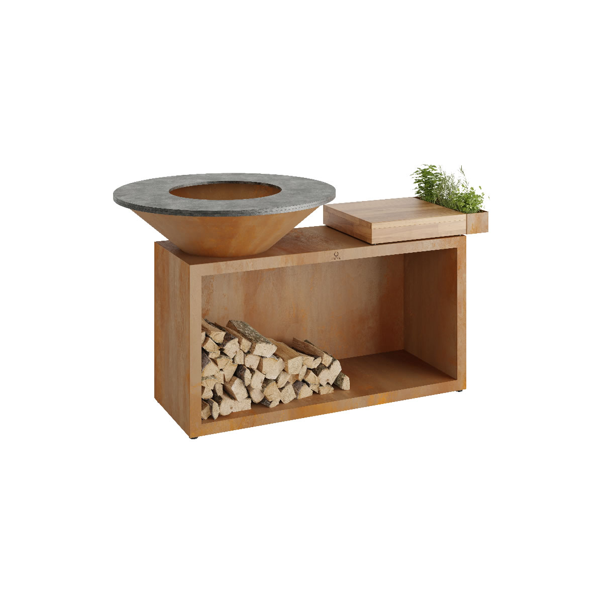 Island+ Corten 100 Teakwood