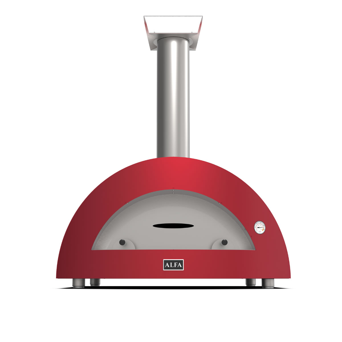 Pizzaofen Alfa forni Moderno 5 Pizze in Rot
