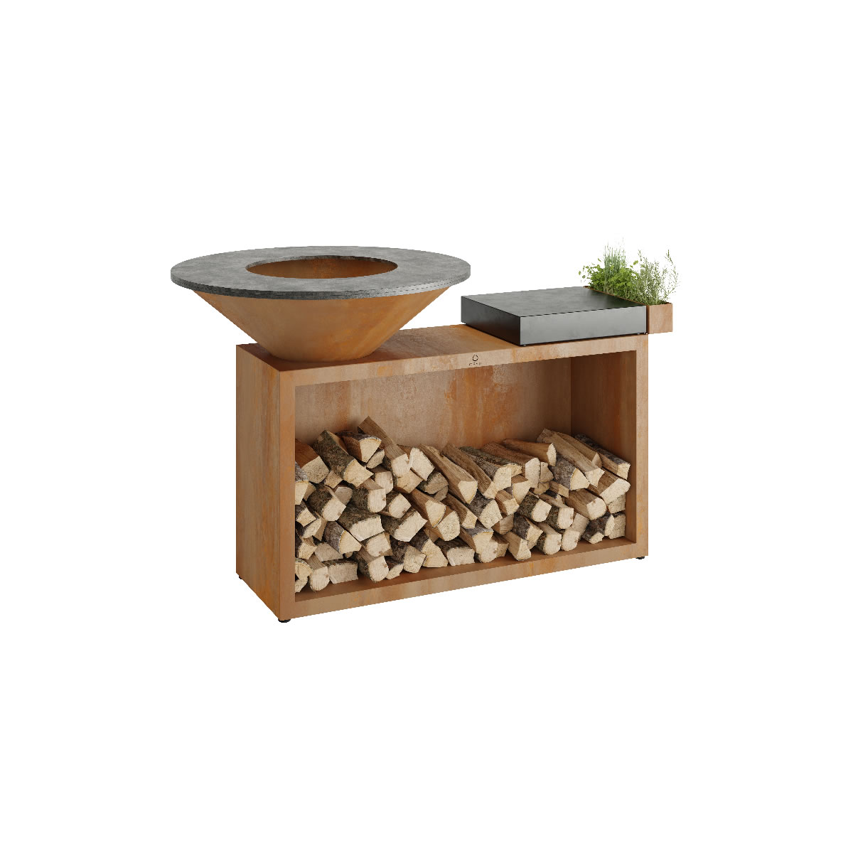 Island+ Corten 85 Ceramic Dark Grey