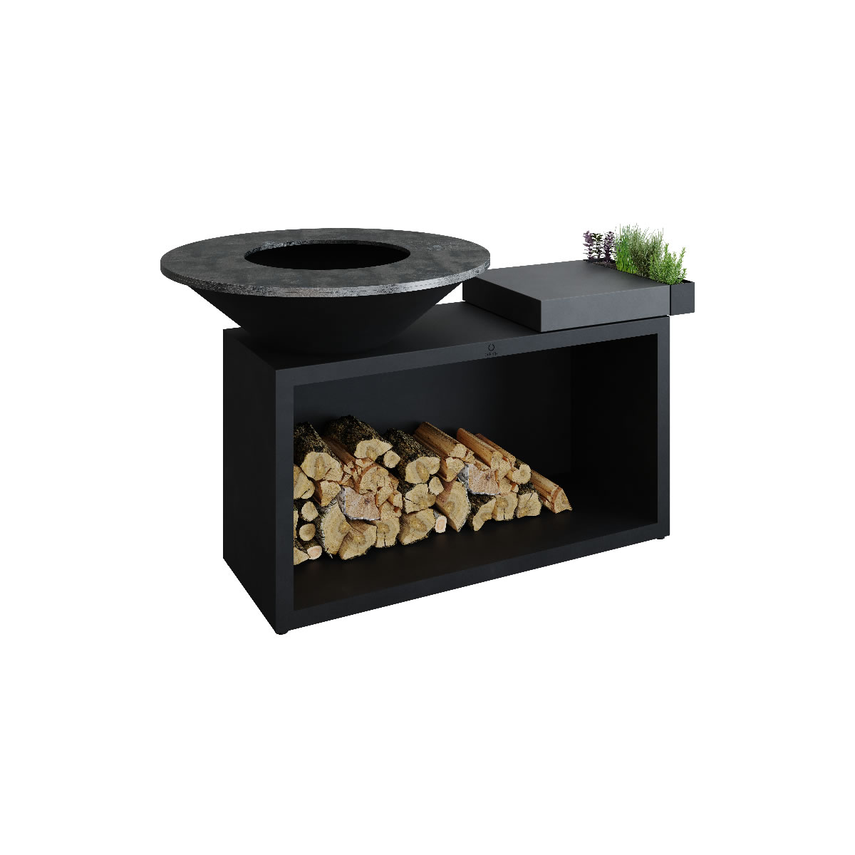 Island Black 100 Ceramic Dark Grey