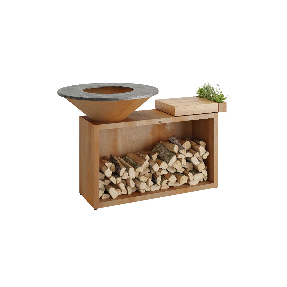 Island Corten 85 Teakwood